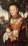Young Mother with Child dfhd, CRANACH, Lucas the Elder